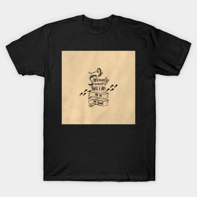 Marauder Map - up to no good - color T-Shirt by Uwaki